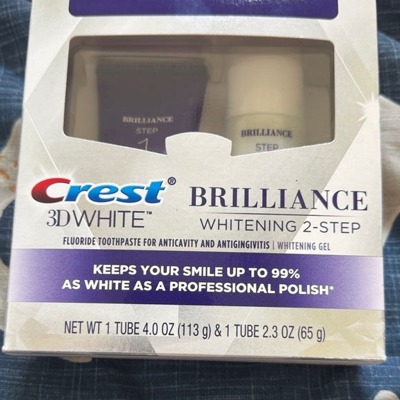 Crest Other - Crest 3D White Brilliance Whitening 2-Step Kit - Blue and White